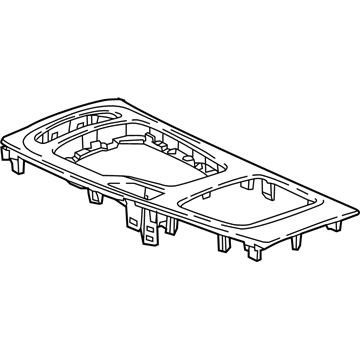 GM 39126766 Plate Assembly, Front Floor Console Trim *Black