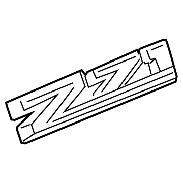 GM 84763215 Plate Assembly, F/Fdr Mktg Pkg Na *Black