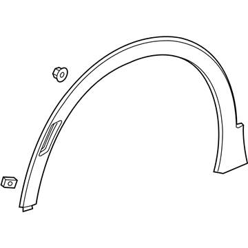 GM 84626703 Molding Assembly, Front Whl Opg *Black