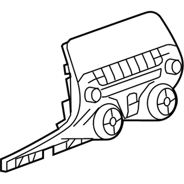 GM 20990311 Control Assembly, Amplitude Modulation/Frequency Modulation Stereo Radio *Grph Slvr Mount