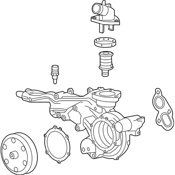 GM 12685257 Water Pump Assembly (W/ Manifold)