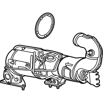 2020 Chevrolet Silverado Catalytic Converter - 40009042