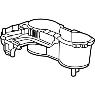 GM 42620636 Plate Assembly, F/Flr Cnsl Cup Hldr Tr *Jet Black