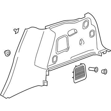 GM 84496332 Panel Assembly, Qtr Lwr Rr Tr *Black