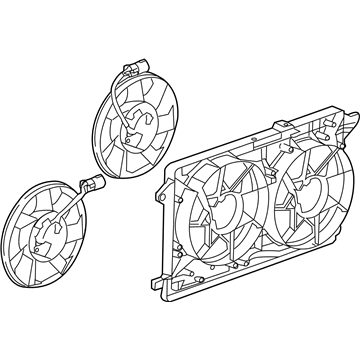 2011 Chevrolet Volt Fan Shroud - 84153647