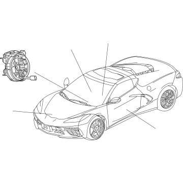 Chevrolet Corvette Air Bag Clockspring - 85156407