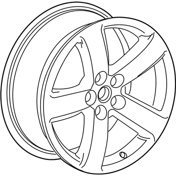 GM 9598210 Wheel Rim, 19X8.5J 45Mm Outside 120X5Xm14 Bellcrank