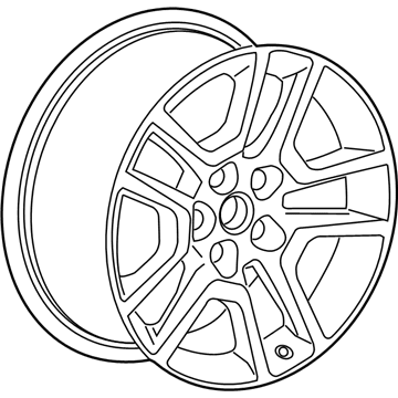 GM 9598668 Wheel Rim, 17X8.0J 41Mm Outside 120X5Xm14 Bellcrank