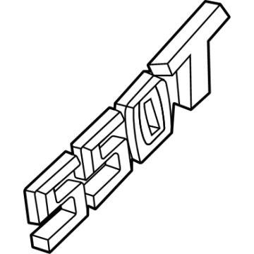 GM 84777193 Plate Assembly, R/Cmpt Lid Eng Na *Silver V