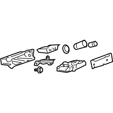 GM 25790289 Tray Assembly, Instrument Panel Lower Extension *Eucalyptus S