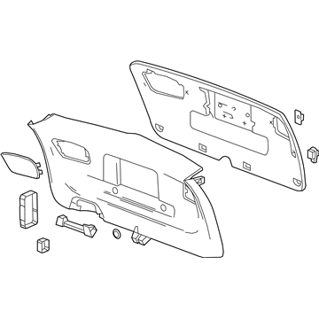 GM 13487511 Panel Assembly, Lift Gate Lower Trim Finish *Black