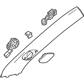 GM 22929355 Molding Assembly, Windshield Garnish *Neutral