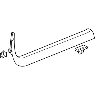 GM 23154495 Molding Assembly, Front Side Door Sill Garnish *Titanium