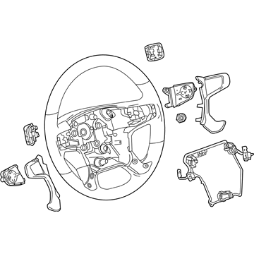 GM 84483801 Steering Wheel Assembly *Cocoa