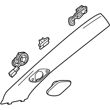 GM 22941849 Molding Assembly, Windshield Garnish *Platinum