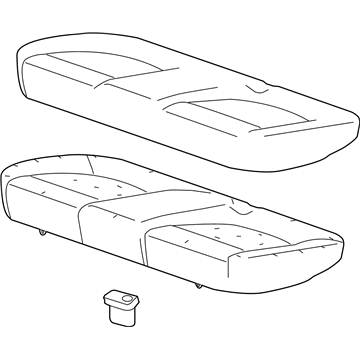 GM 95154440 Cushion Assembly, Rear Seat <Use Until Next Major*Black