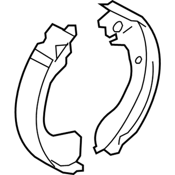 2015 Chevrolet City Express Parking Brake Shoe - 19317047