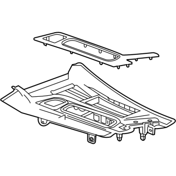 GM 84557440 Plate Assembly, F/Flr Cnsl Tr *Reformed Elmu