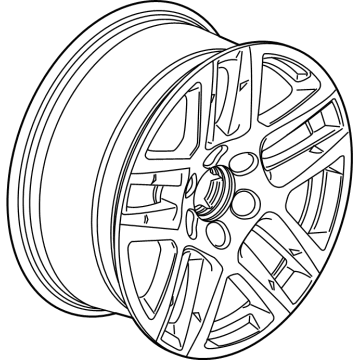 GM 23376225 Wheel Rim, 20X9.0J Aluminum 28Mm O/S 139.7X6Xm14 B