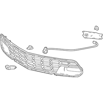 GM 84413294 Grille Assembly, Front *Carbon Flasht