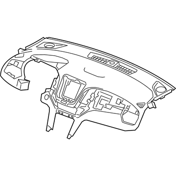 GM 84894498 Panel Assembly, I/P Upr Tr *Black