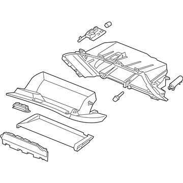 GM 26221472 Compartment Assembly, Instrument Panel *Black