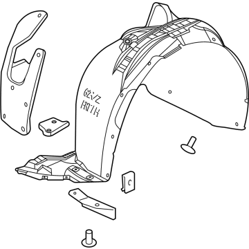 2023 Chevrolet Bolt EUV Fender Splash Shield - 42693360