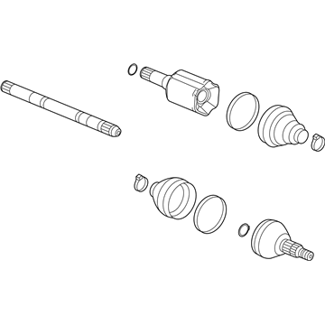 GM 84283518 Front Driver Side Half, Shaft Assembly