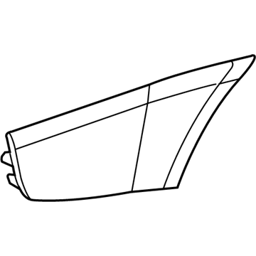 GM 12336015 Molding,Rear Bumper Fascia Outer Upper L.H. (Saturn)