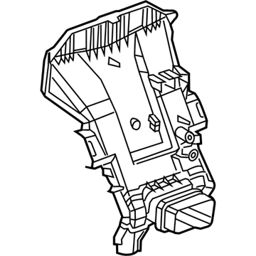 GM 13283907 Outlet, Front Floor Console Rear Air