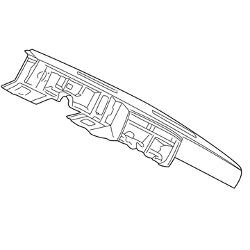 GM 15557498 Pad Assembly, Instrument Panel Upper Trim *Gray*