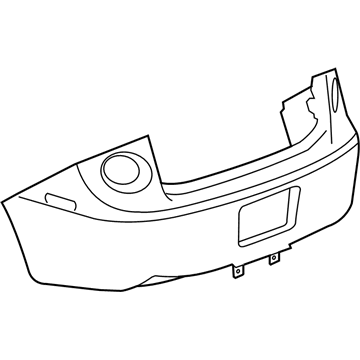 GM 12336077 Rear Bumper, Cover *Primed