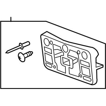 GM 84239328 Bracket Assembly, Front License Plate