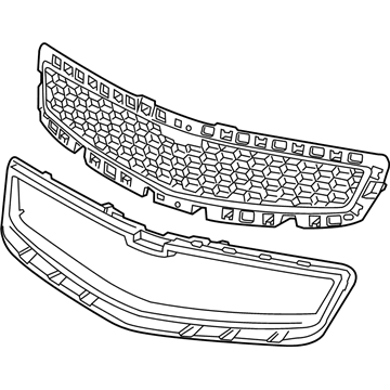 GM 22847848 Grille Assembly, Radiator Upper