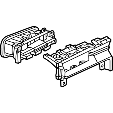 GM 84972368 Outlet Assembly, I/P Otr Air *Black