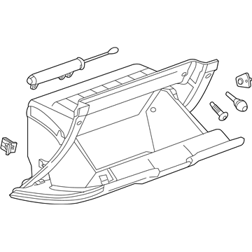 GM 22817729 Compartment Assembly, Instrument Panel *Black