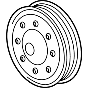 GM 12652047 Pulley, Water Pump