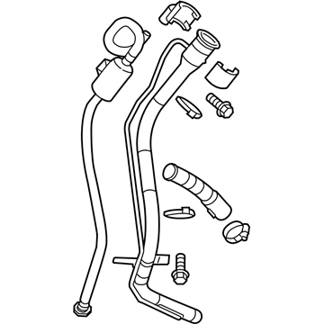 2015 Cadillac ELR Fuel Filler Hose - 22886736