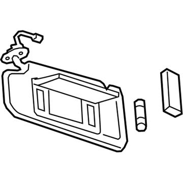 GM 23151048 Sunshade Assembly, . *Maple Sugar