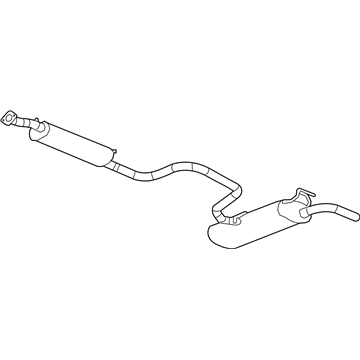 Saturn Aura Exhaust Pipe - 25844221