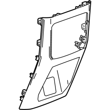 GM 87859298 PANEL ASM-F/FLR CNSL RR TR *JET BLACK