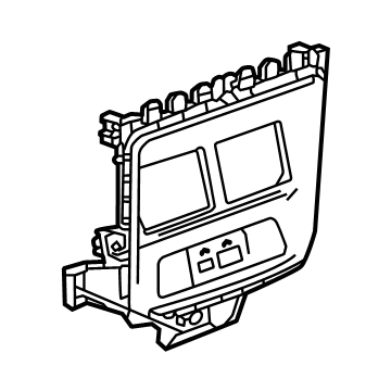 GM 87859269 PLATE ASM-F/FLR RR CNSL TR *JET BLACK