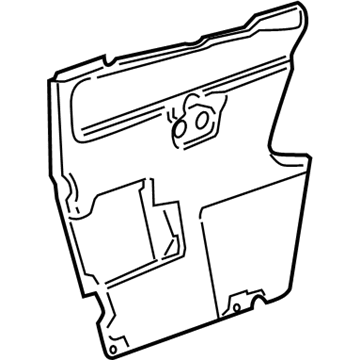 GM 25966589 Deflector Assembly, Front Side Door Water