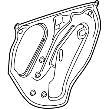 GM 20864677 Deflector Assembly, Rear Side Door Water