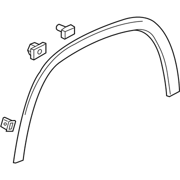 GM 84999317 Molding Assembly, Front Whl Opg *Serv Primer