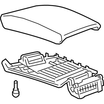 GM 84597962 Armrest Assembly, F/Flr Cnsl *Brandy