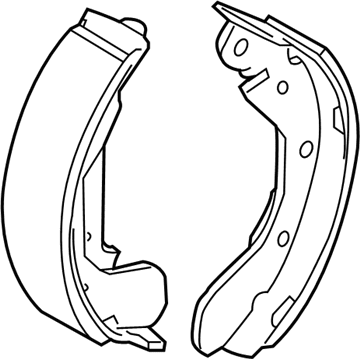 Chevrolet Aveo Parking Brake Shoe - 42784756