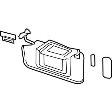 GM 84173524 Sunshade Assembly, . *Lt Opel Grayy