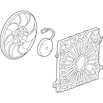 Chevrolet Blazer Radiator fan - 85159687