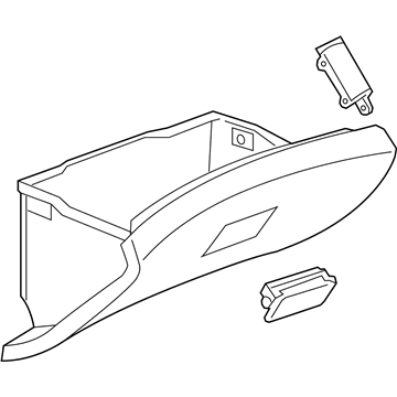 GM 42571274 Door Assembly, Instrument Panel Compartment *Black